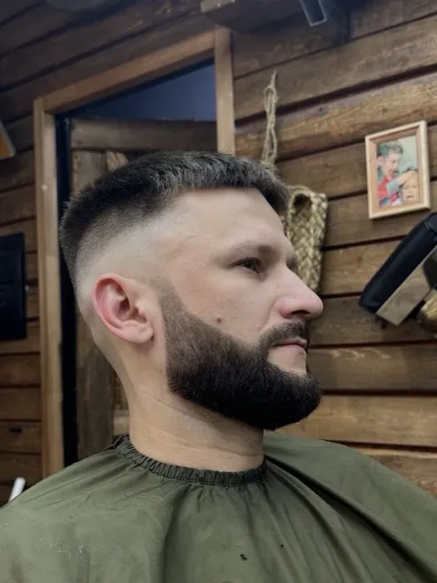 Кроп фейд с моделированием бороды