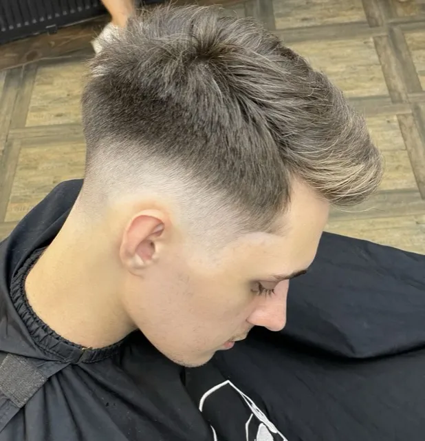 Серебристый текстурный фейд